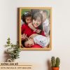 Ảnh Gỗ Tráng Gương Khung  Size 30 x 45